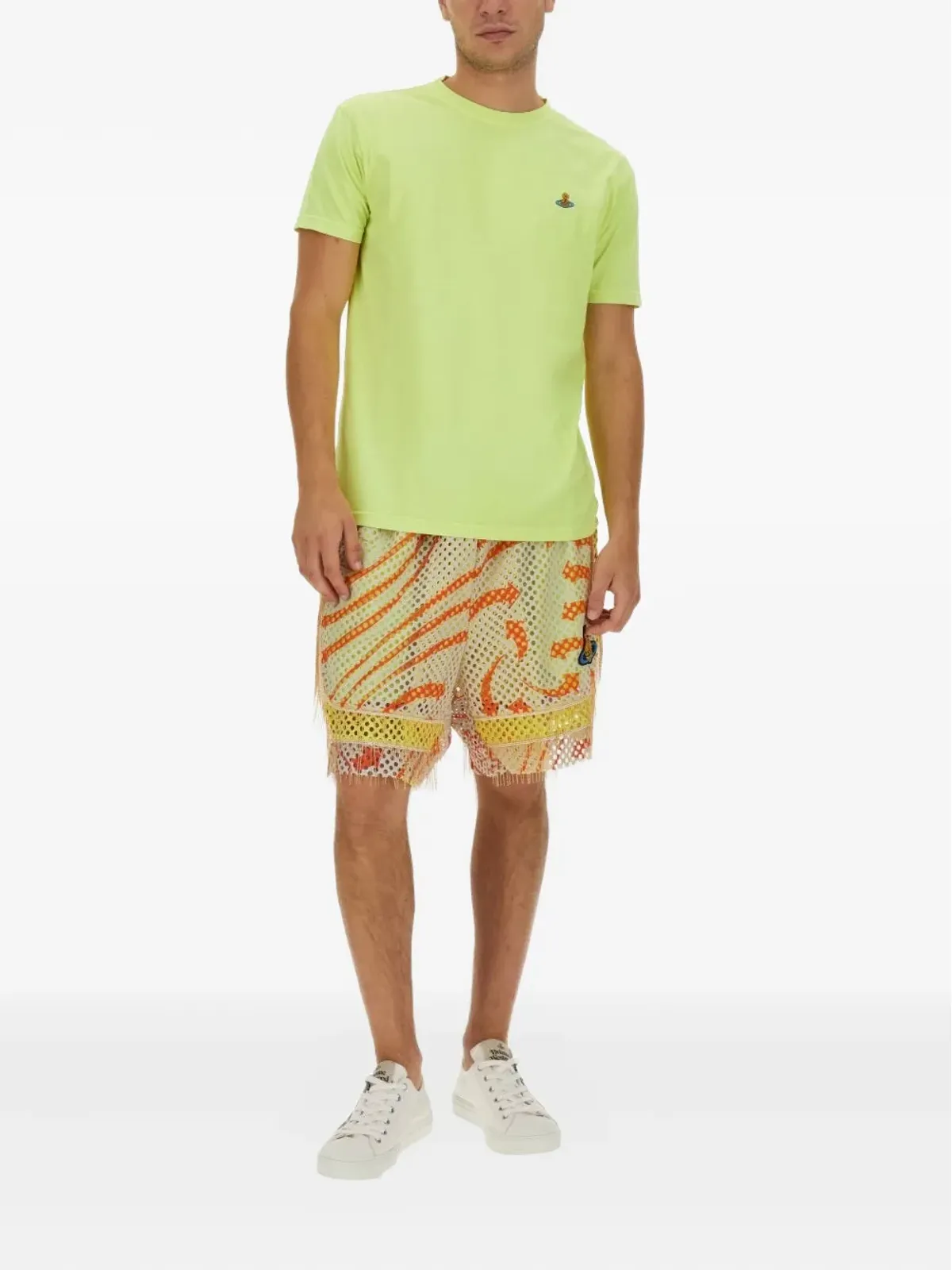 Vivienne Westwood フリンジドメッシュショーツ - Yellow - 画像2