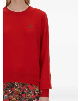 Vivienne Westwood オーブロゴセーター レッド - サムネイル4