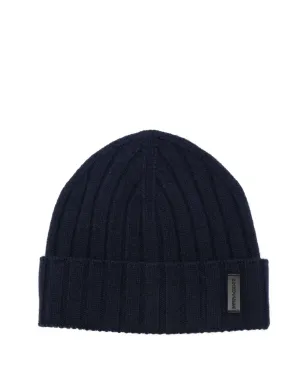 Emporio Armani リブ編みカシミヤビーニー - サムネイル1