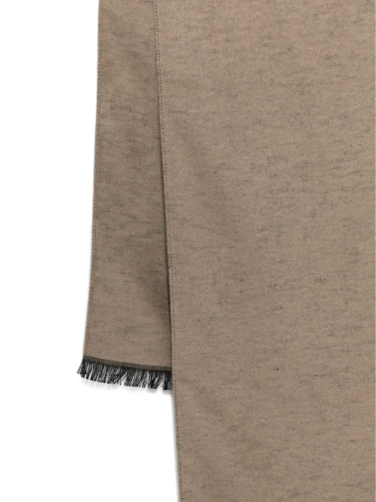 Emporio Armani フリンジ付きシルクスカーフ - Neutrals - 画像2