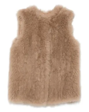 Liska sleeveless goat-fur gilet - Neutrals - サムネイル1