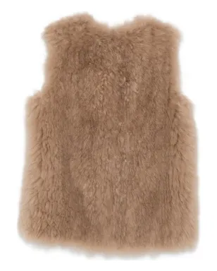 Liska sleeveless goat-fur gilet - Neutrals - サムネイル2