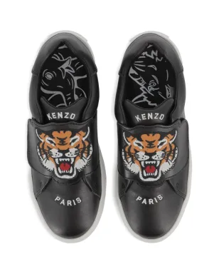 Kenzo Kids タイガーヘッド・ストラップスニーカー ブラック - サムネイル3
