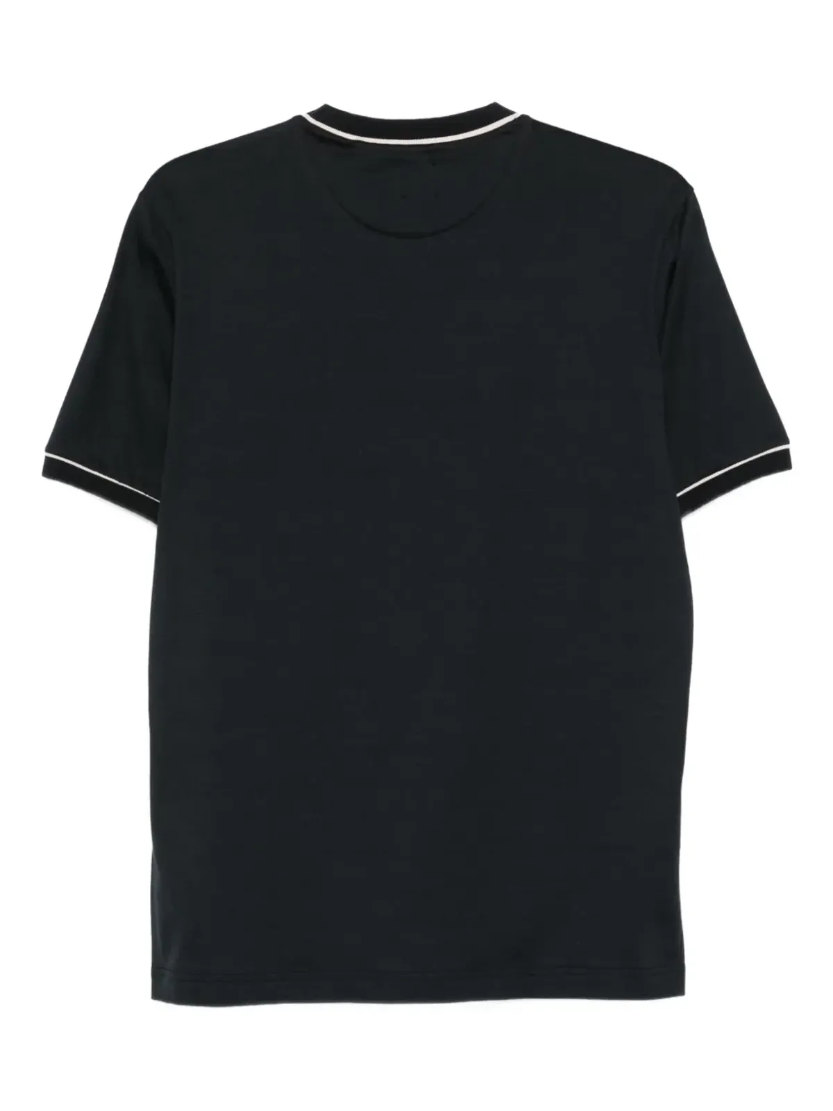 Eleventy パイプドトリム コットン Tシャツ - ブラック - 画像2