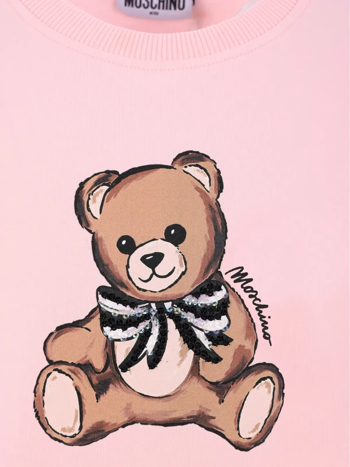 Moschino Kids テディプリント フレアドレス - 画像3