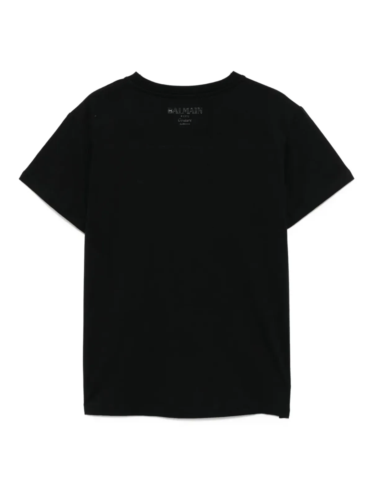 Balmain Kids ボタン装飾 コットンTシャツ - ブラック - 画像2