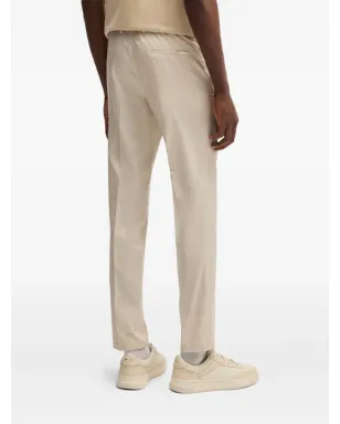 BOSS elasticated-waistband trousers - Neutrals - サムネイル4