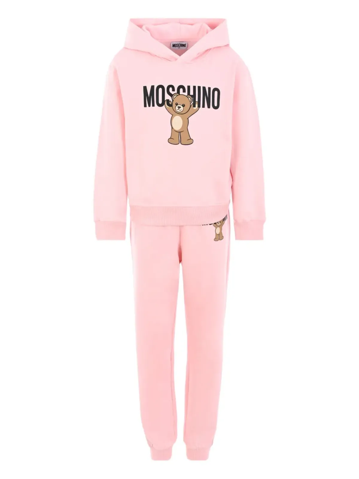 Moschino Kids テディプリント フード付きトラックスーツ - 画像1