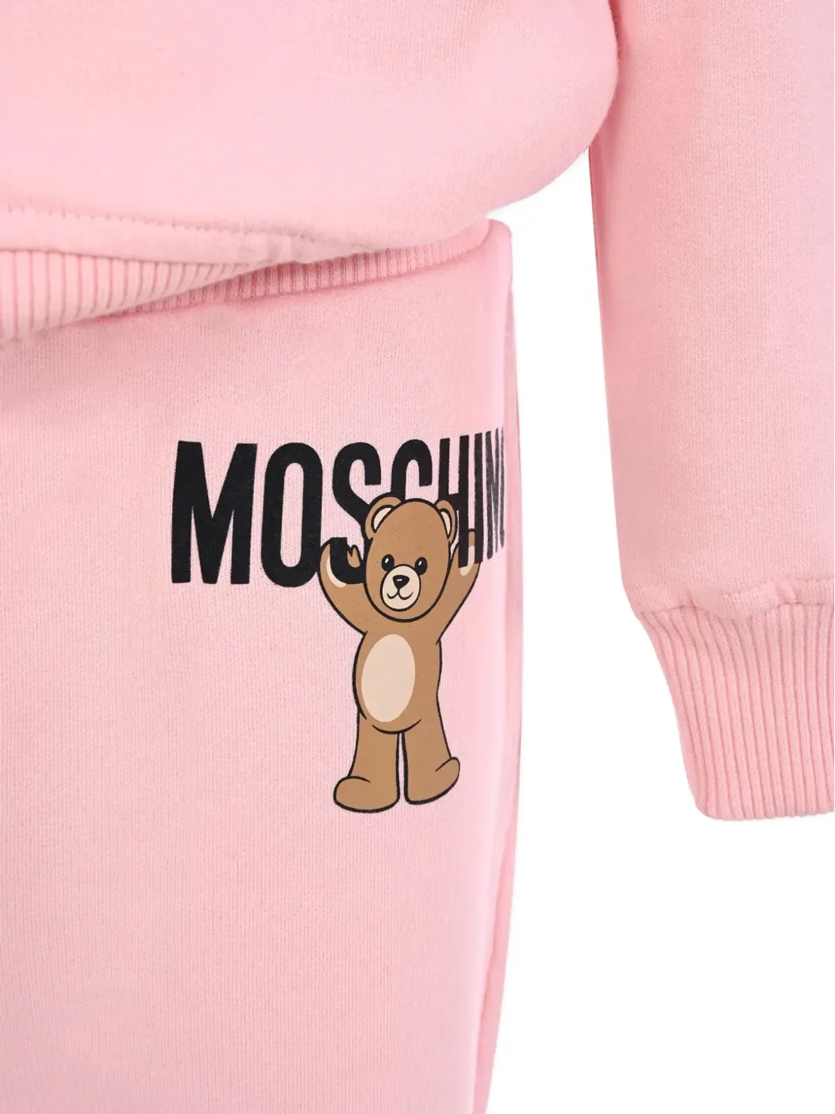 Moschino Kids テディプリント フード付きトラックスーツ - 画像3