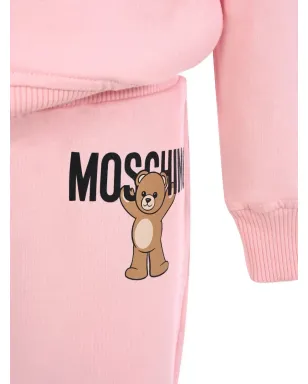 Moschino Kids テディプリント フード付きトラックスーツ - サムネイル3