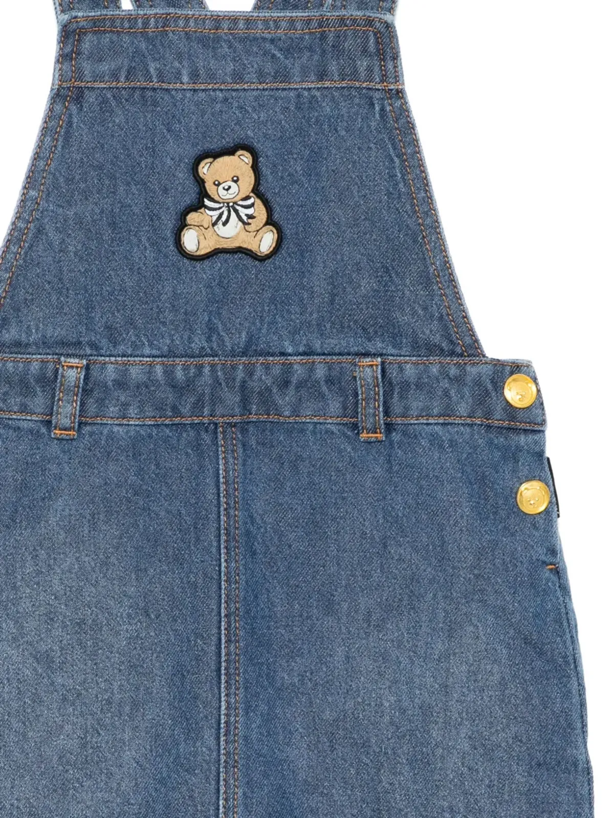 Moschino Kids テディ刺繍のドレス - 画像3