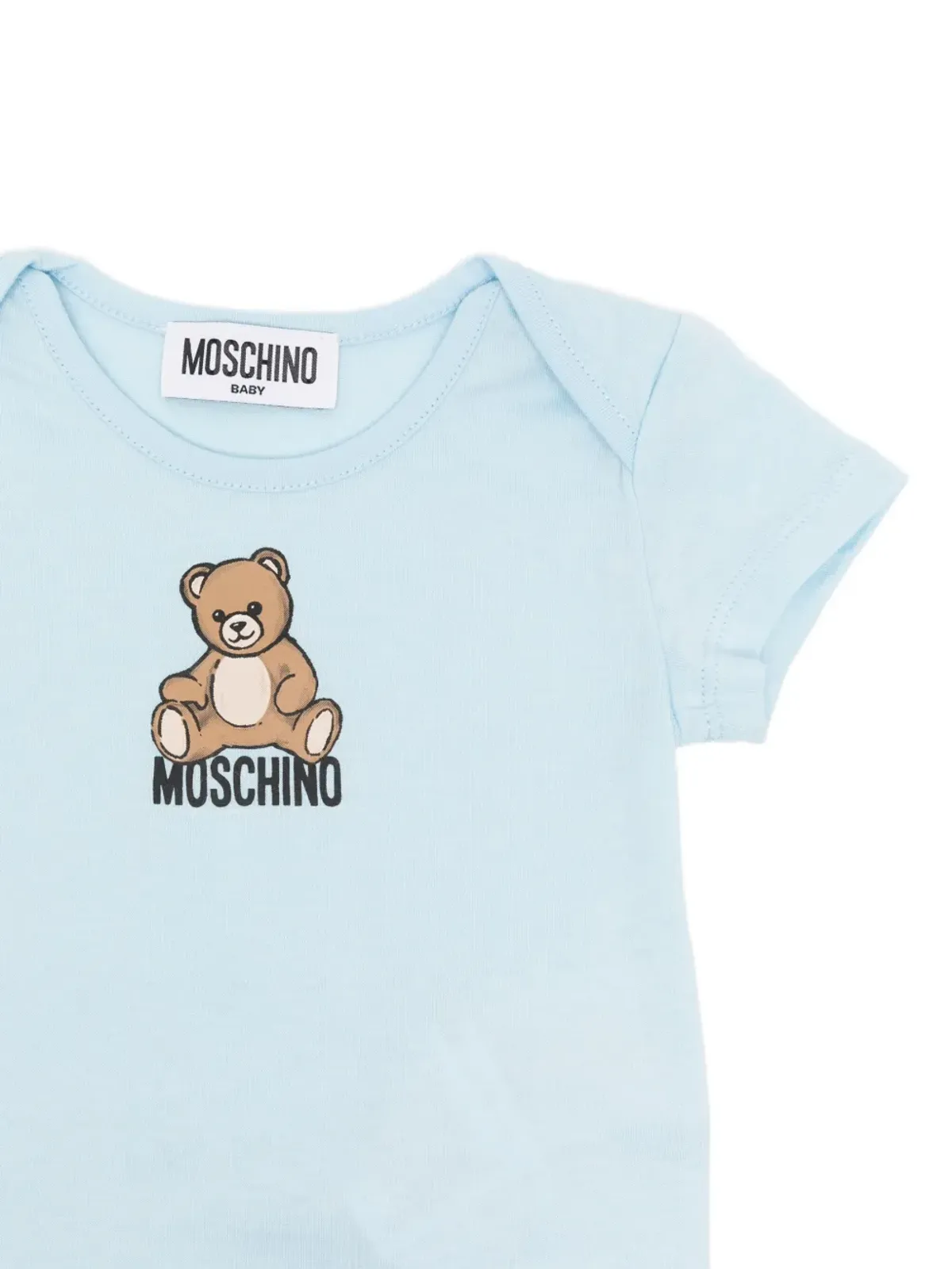 Moschino Kids テディベア柄ボディスーツ（セット2点） - Blue - 画像2