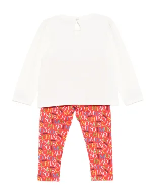 Moschino Kids ロゴ トラウザー セット - サムネイル2