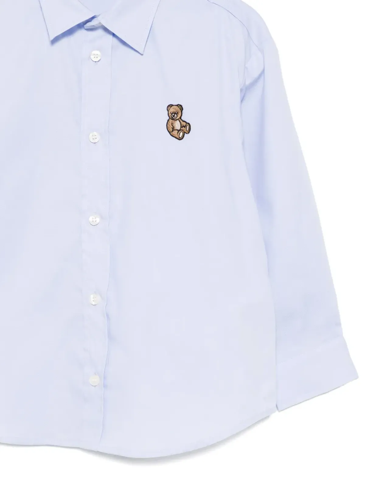 Moschino Kids ロゴアップリケ コットンシャツ - 画像3