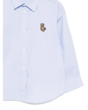Moschino Kids ロゴアップリケ コットンシャツ - サムネイル3