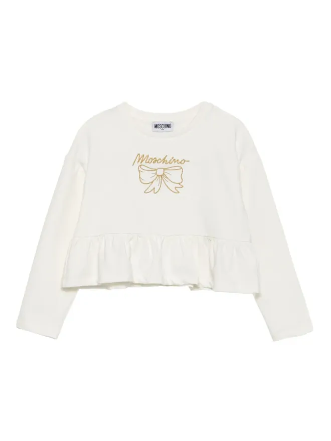 Moschino Kids Moschino Kids エンブロイダーロゴ ブラウスの商品画像