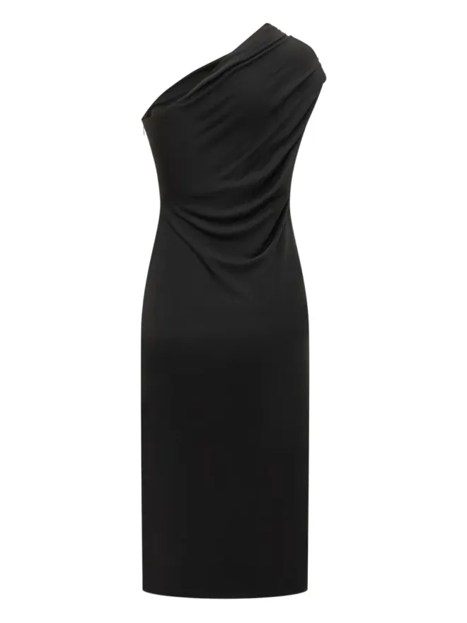 TOM FORD TOM FORD ワンショルダーエンベリッシュド ミディドレスの商品画像