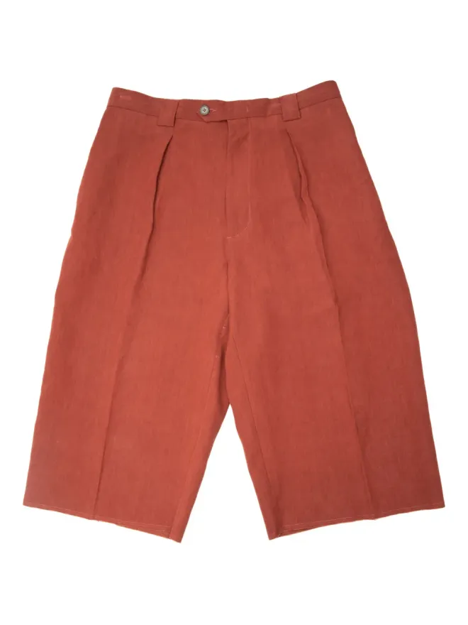 Enfants Riches Déprimés Enfants Riches Déprimés pleated frayed shorts - Redの商品画像