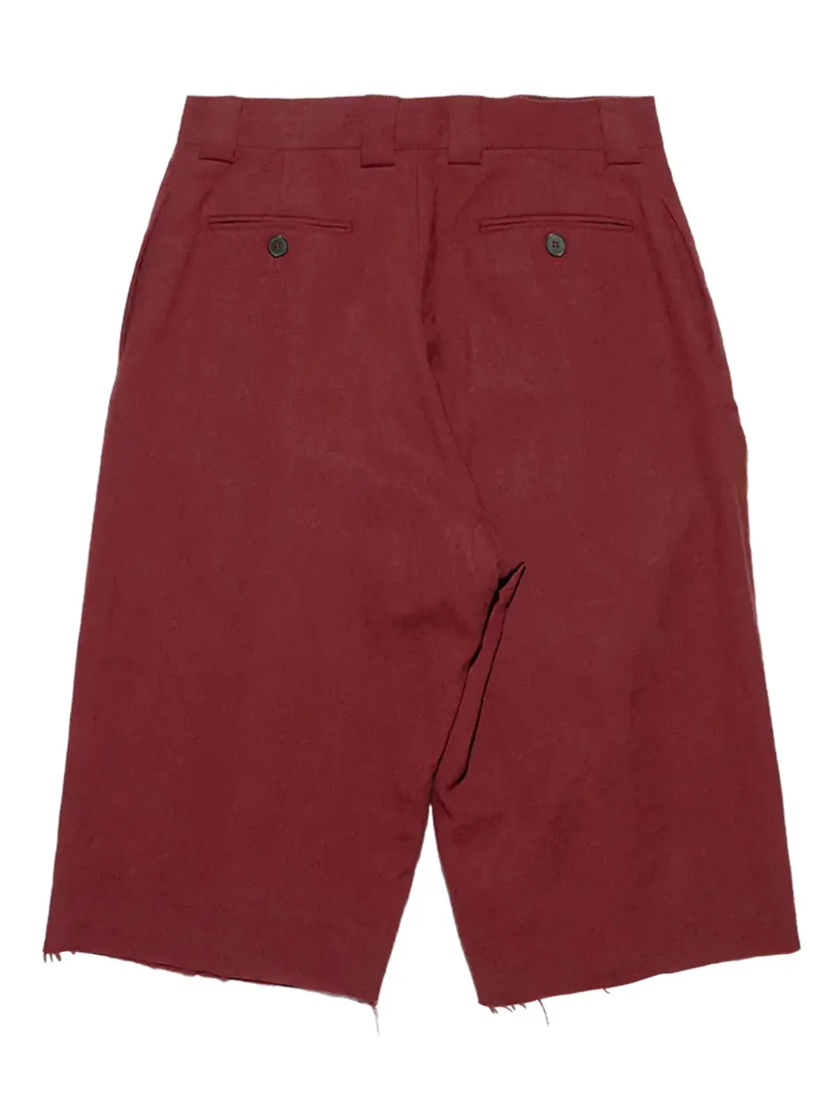 Enfants Riches Déprimés pleated frayed shorts - Red - 画像3