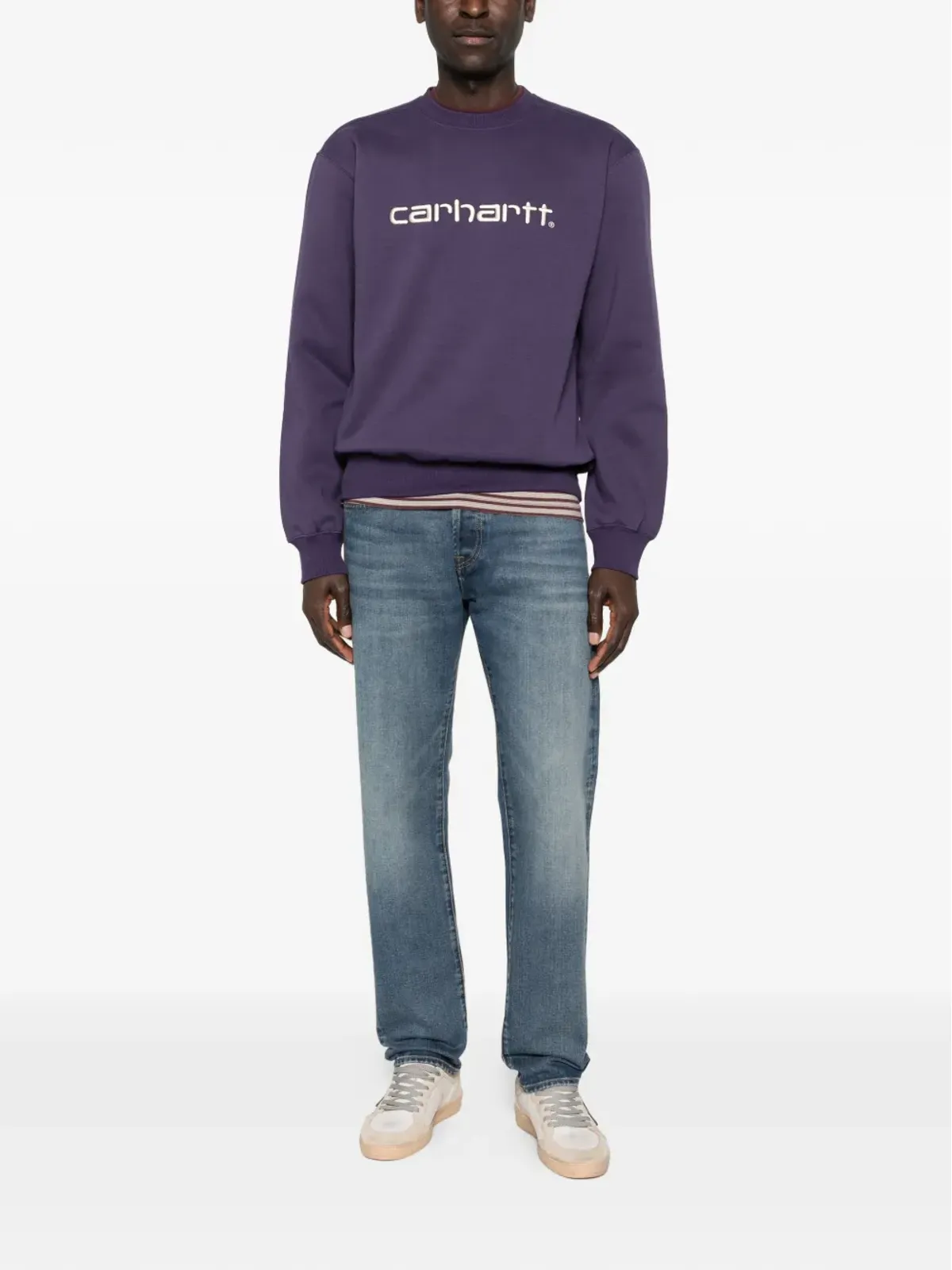 Carhartt WIP ロゴディテール クルーネック スウェットシャツ - 画像2