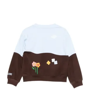 Moschino Kids グラフィックプリント スウェットシャツ ブルー - サムネイル2