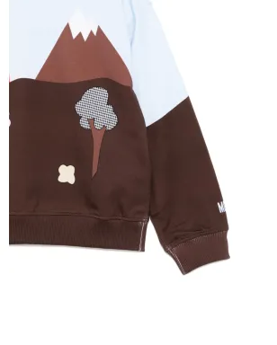 Moschino Kids グラフィックプリント スウェットシャツ ブルー - サムネイル3