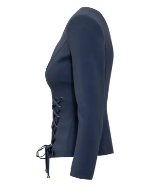 Elisabetta Franchi レースアップジップフロントジャケット - サムネイル3