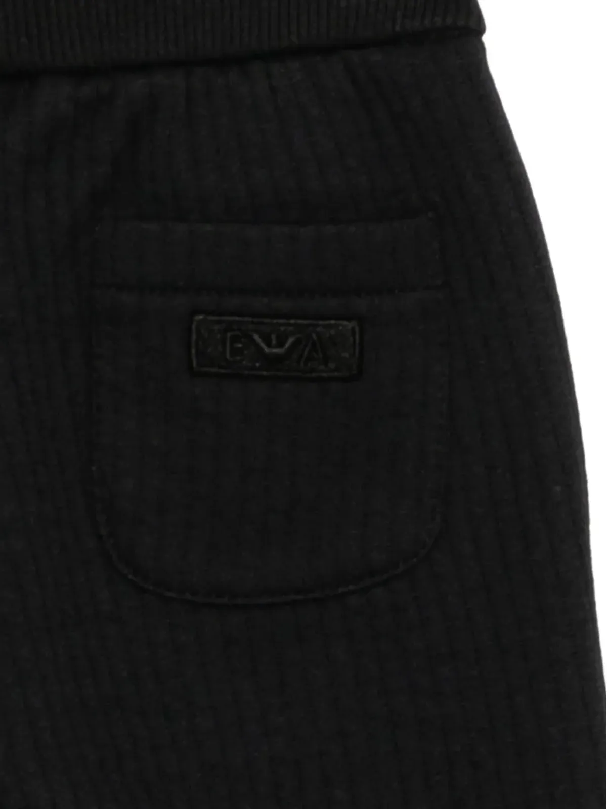 Emporio Armani Kids ロゴ刺繍入りキルトパンツ - 画像3