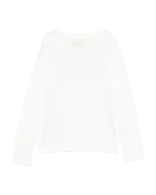 Emporio Armani Kids グリッターロゴプリントTシャツ - White - サムネイル2