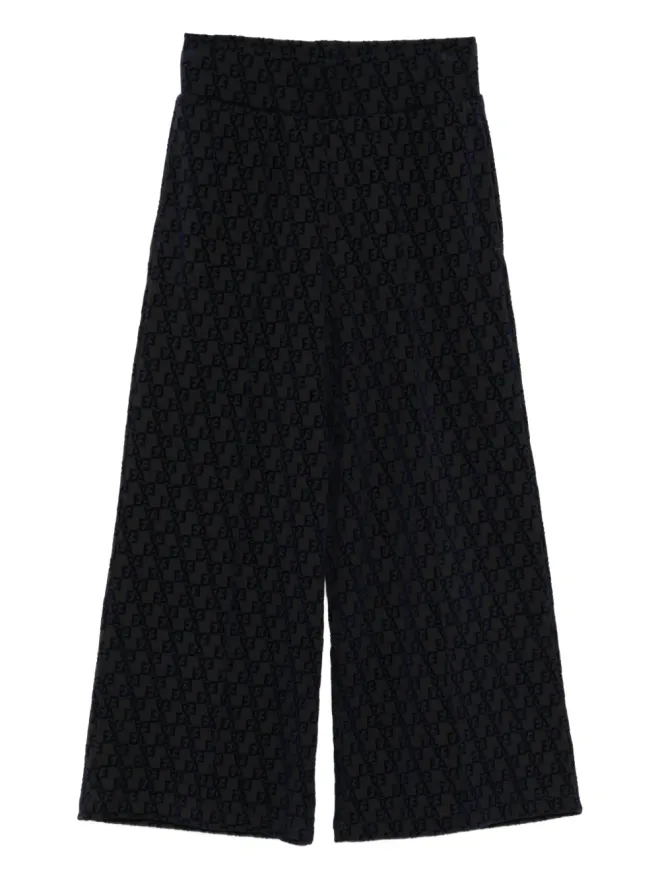 Emporio Armani Kids Emporio Armani Kids フロックドロゴ入りジャージートラックパンツの商品画像