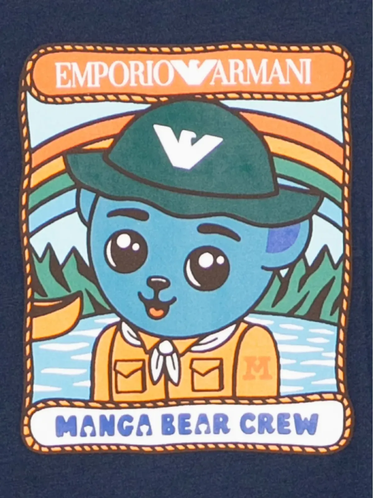 Emporio Armani Kids ASVベアプリントTシャツ - 画像3
