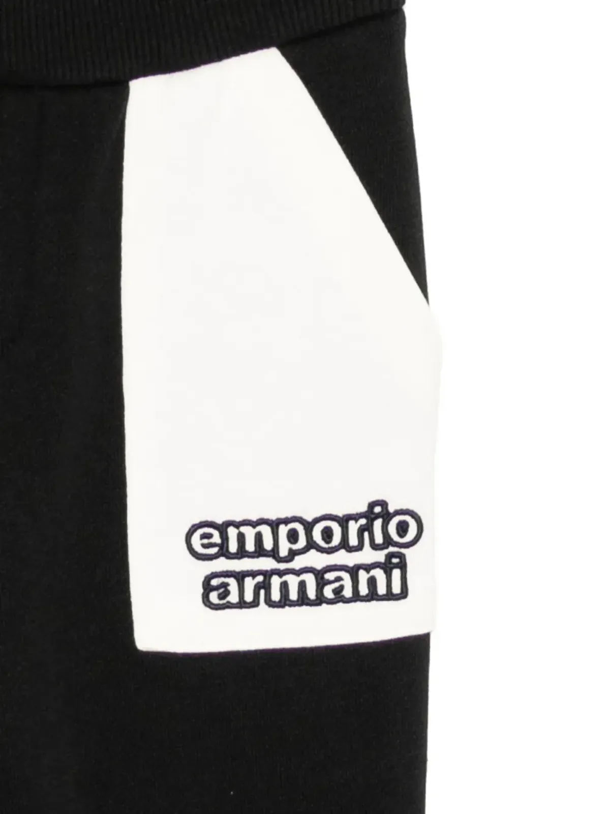 Emporio Armani Kids ASVロゴ刺繍パンツ - 画像3