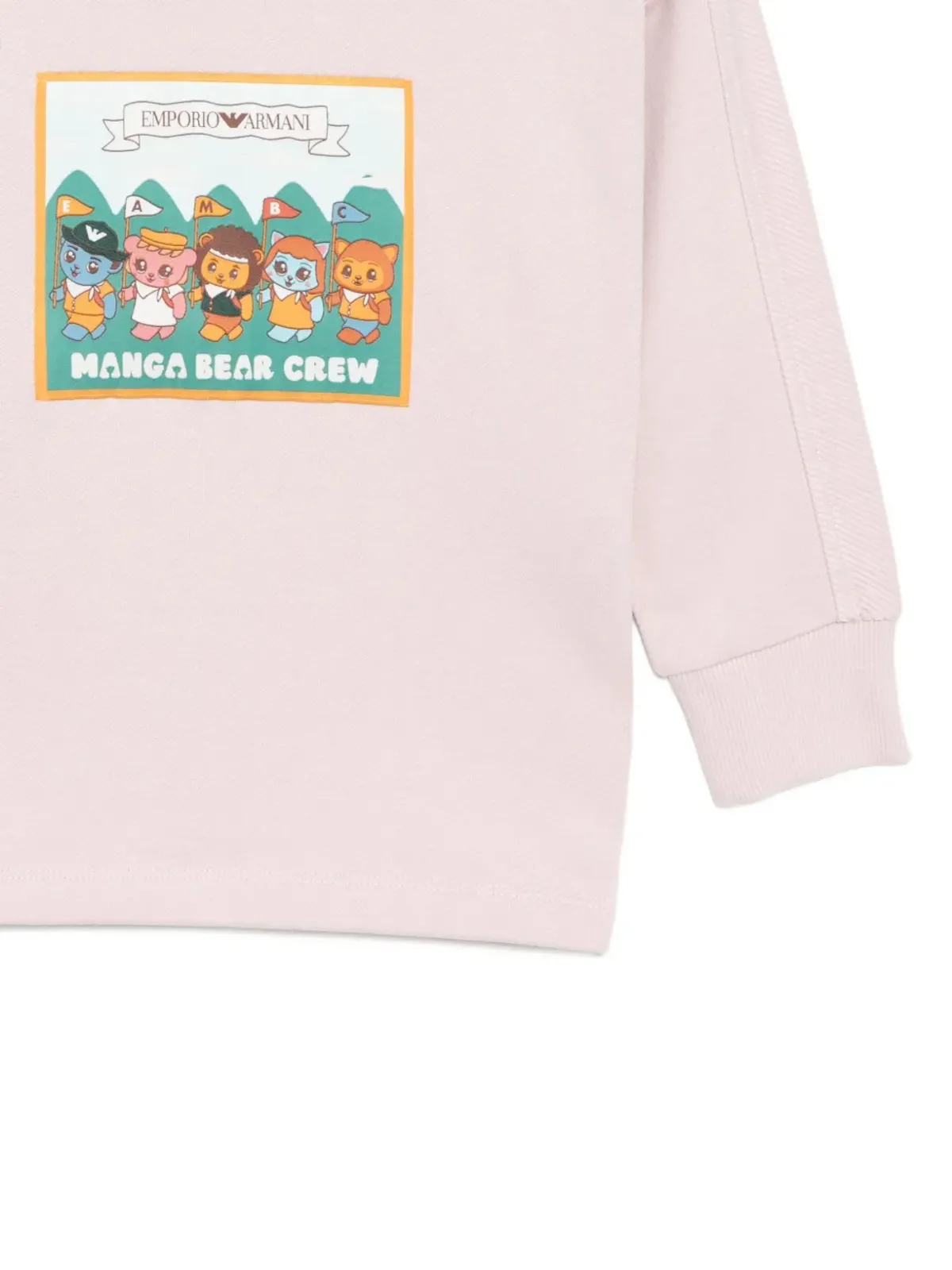 Emporio Armani Kids Manga Bear Crew hoodie - 画像3