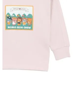 Emporio Armani Kids Manga Bear Crew hoodie - サムネイル3
