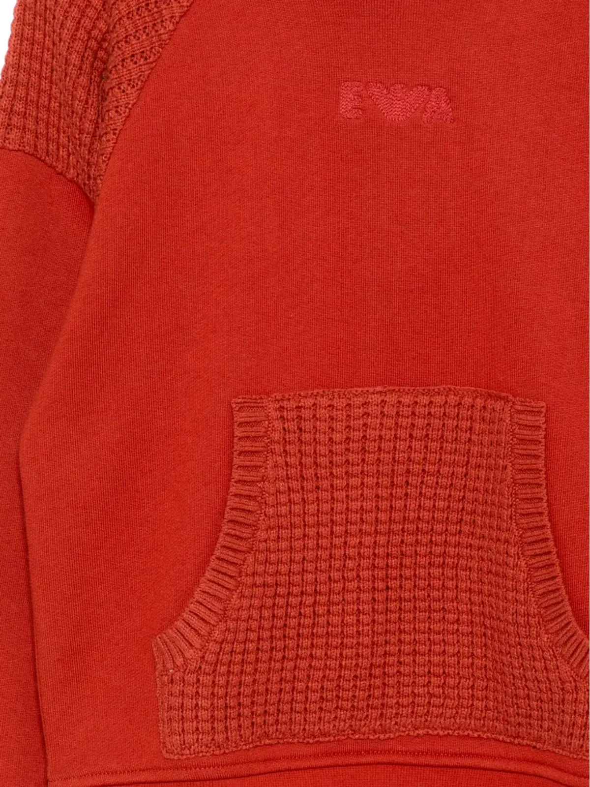 Emporio Armani Kids 刺繍ロゴ入りパネルフーディ - 画像3
