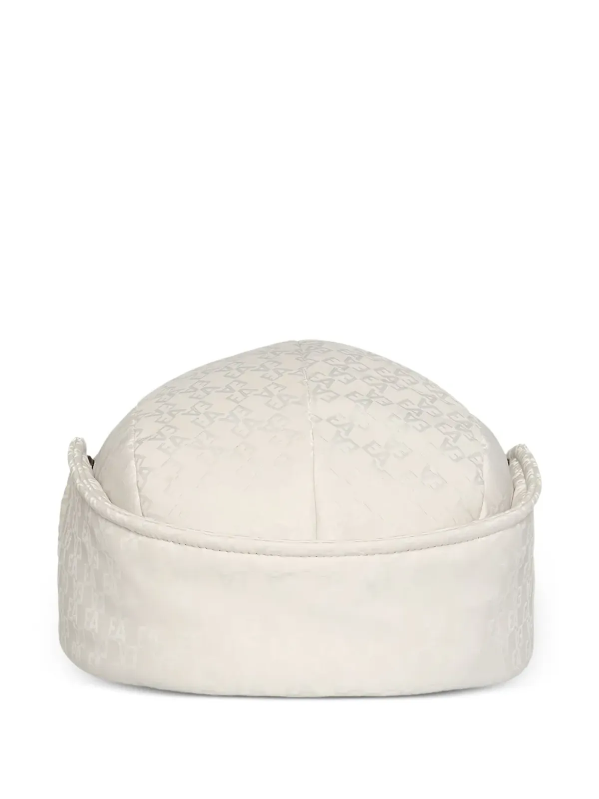 Emporio Armani Kids logo-pattern ear-flaps hat - White - 画像2