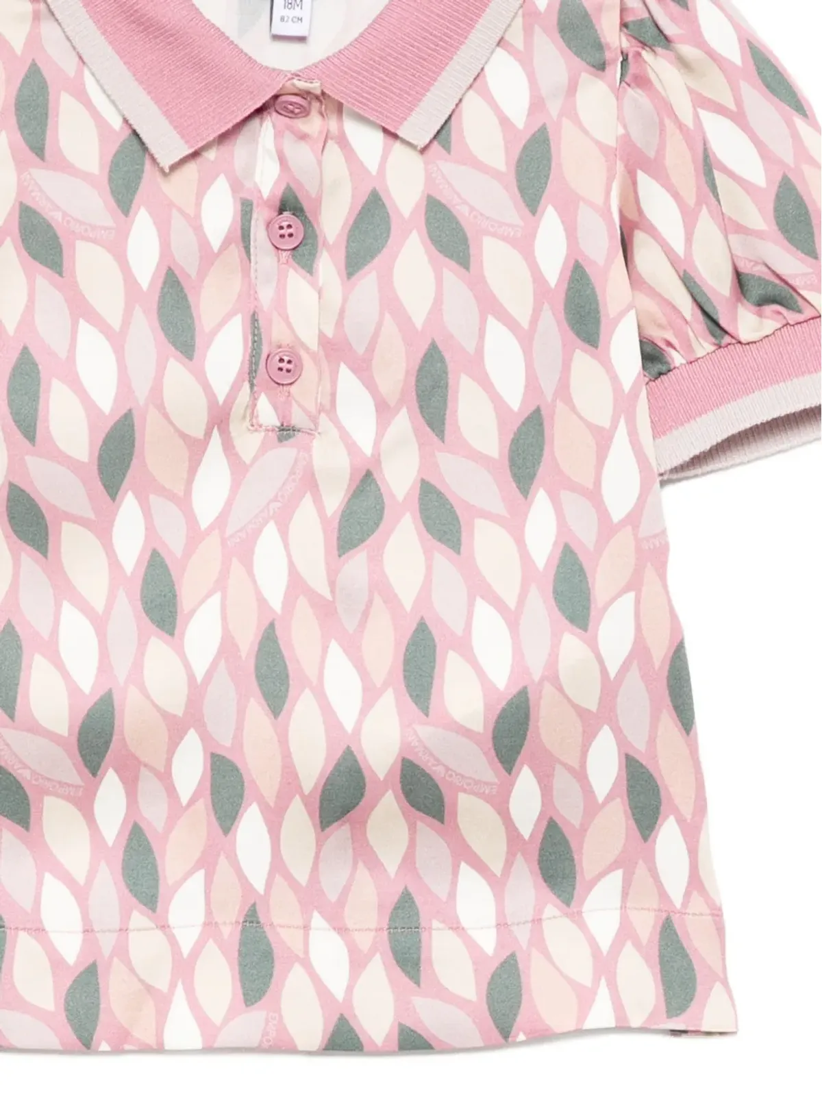 Emporio Armani Kids 全身プリントポロシャツ - 画像3