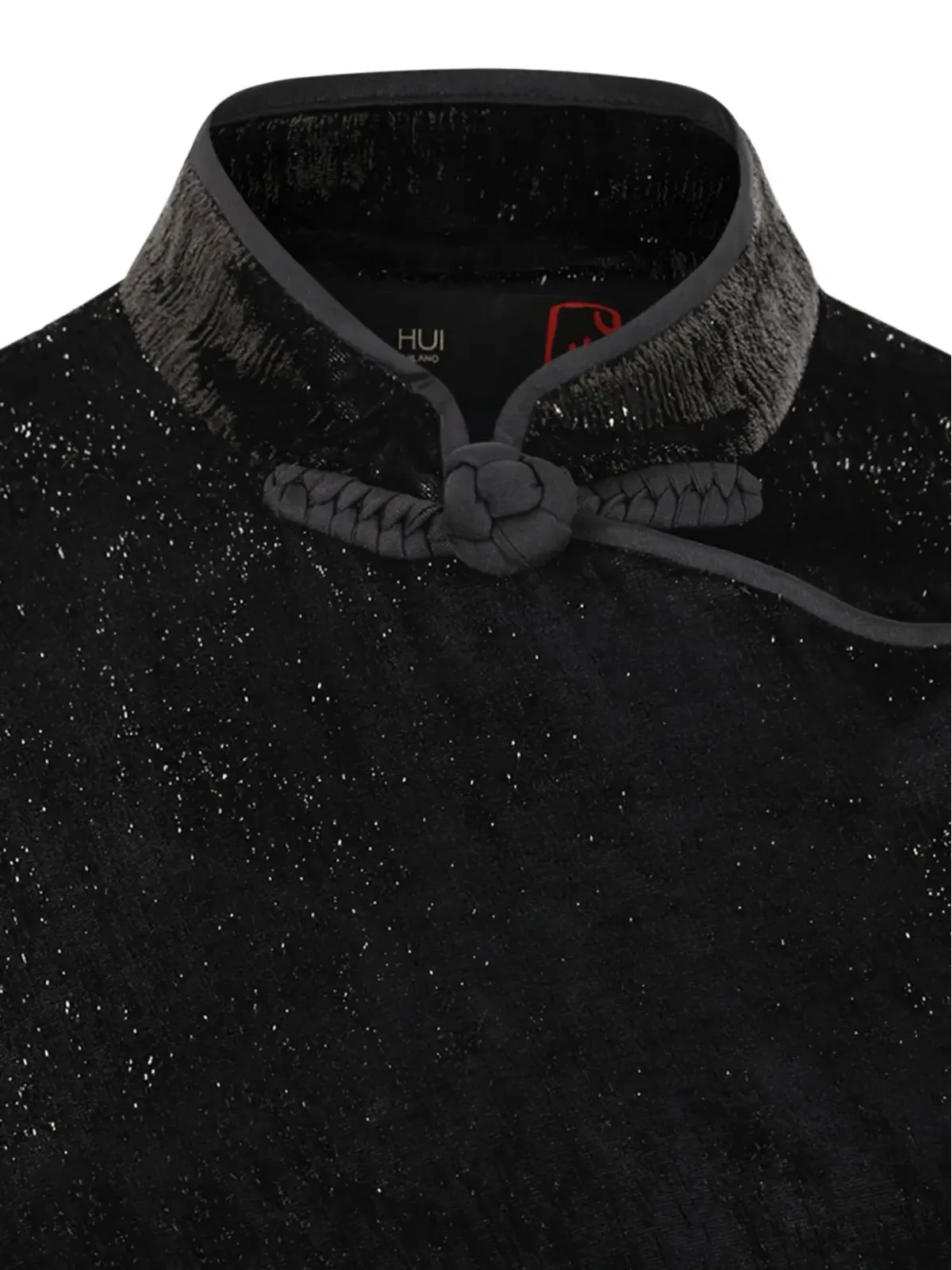 HUI MILANO ノットディテール ミディドレス ブラック - 画像4