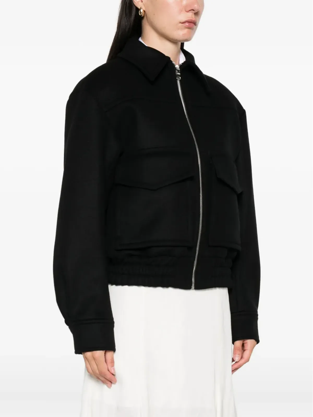 BITE Studios Cila flap-pocket zip-front jacket - 画像3