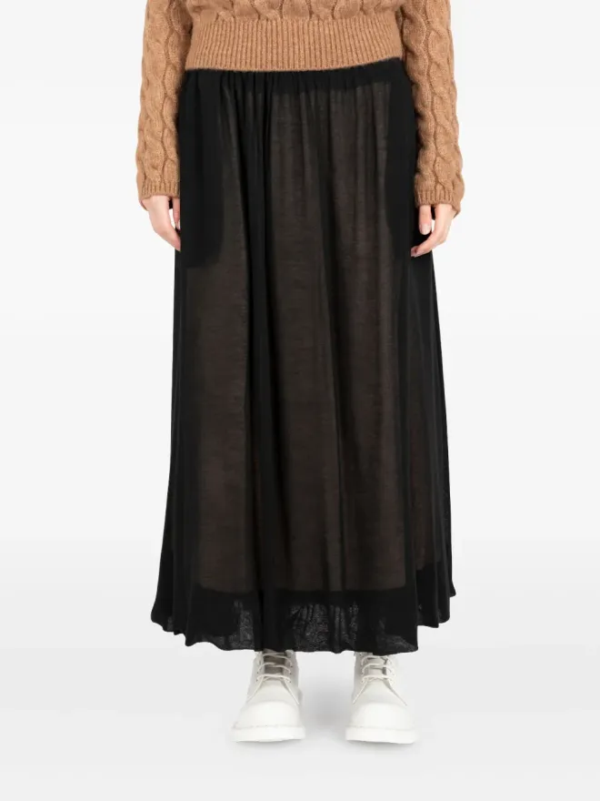 Société Anonyme Société Anonyme シアーAラインスカート ブラックの商品画像