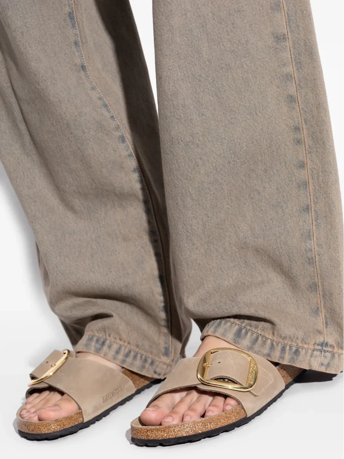 Birkenstock バックルディテール スエードサンダル - 画像5