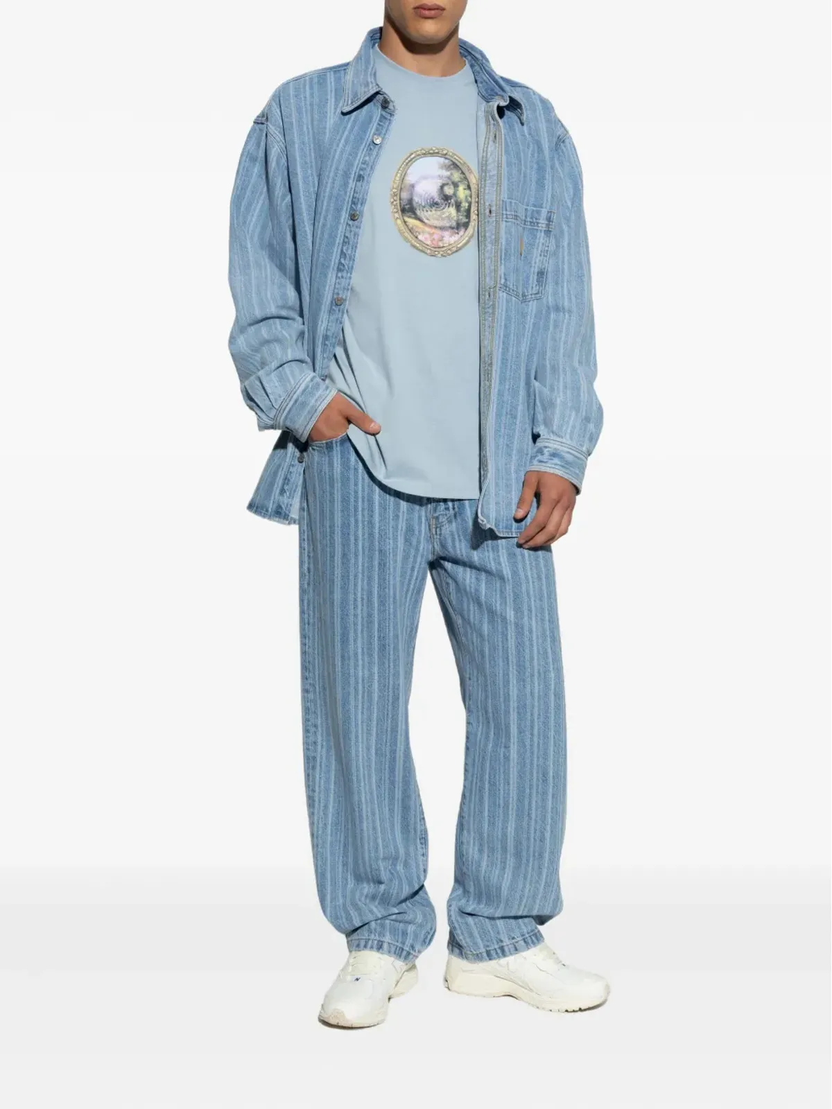 Carhartt WIP ライラン ストライプジーンズ - 画像2