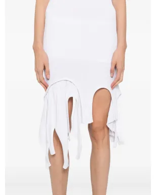 Alexander Wang デコンストラクテッド コットン ミニドレス - White - サムネイル5