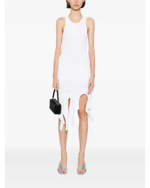 Alexander Wang デコンストラクテッド コットン ミニドレス - White - サムネイル2