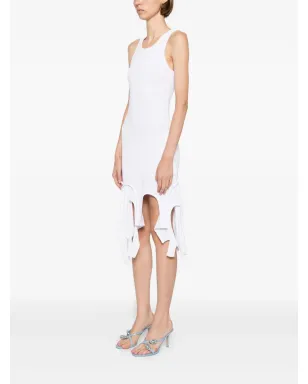 Alexander Wang デコンストラクテッド コットン ミニドレス - White - サムネイル3