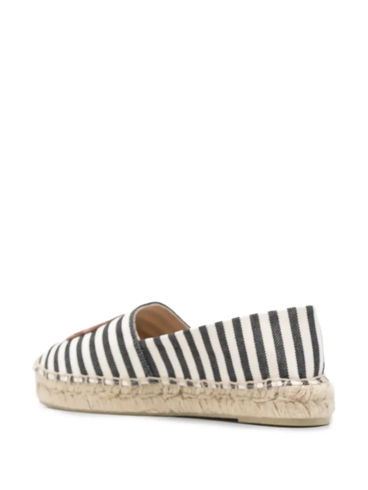 ANINE BING Paloma striped logo espadrilles - Black - 画像3