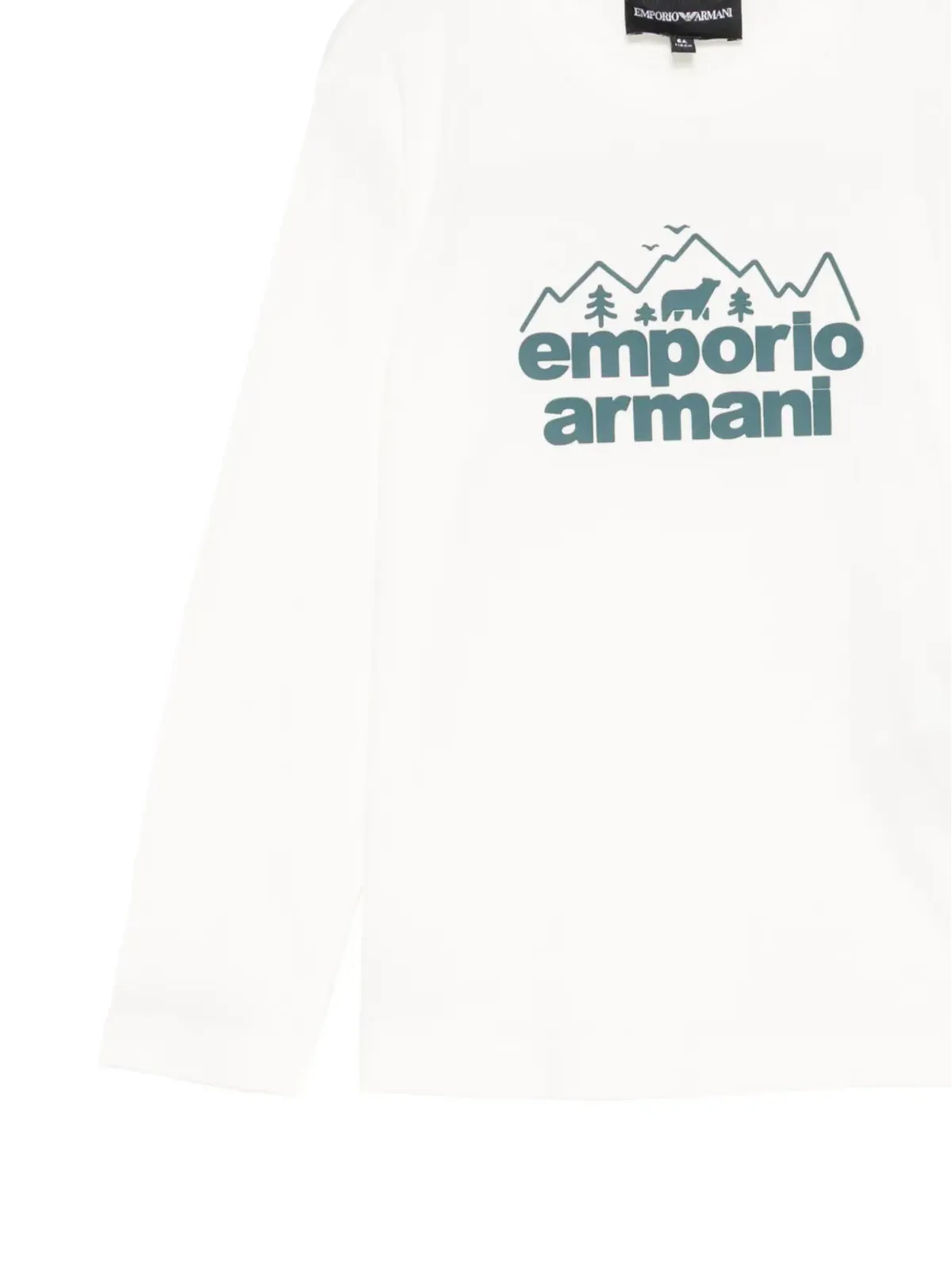 Emporio Armani Kids ロゴエンボスTシャツ - 画像3