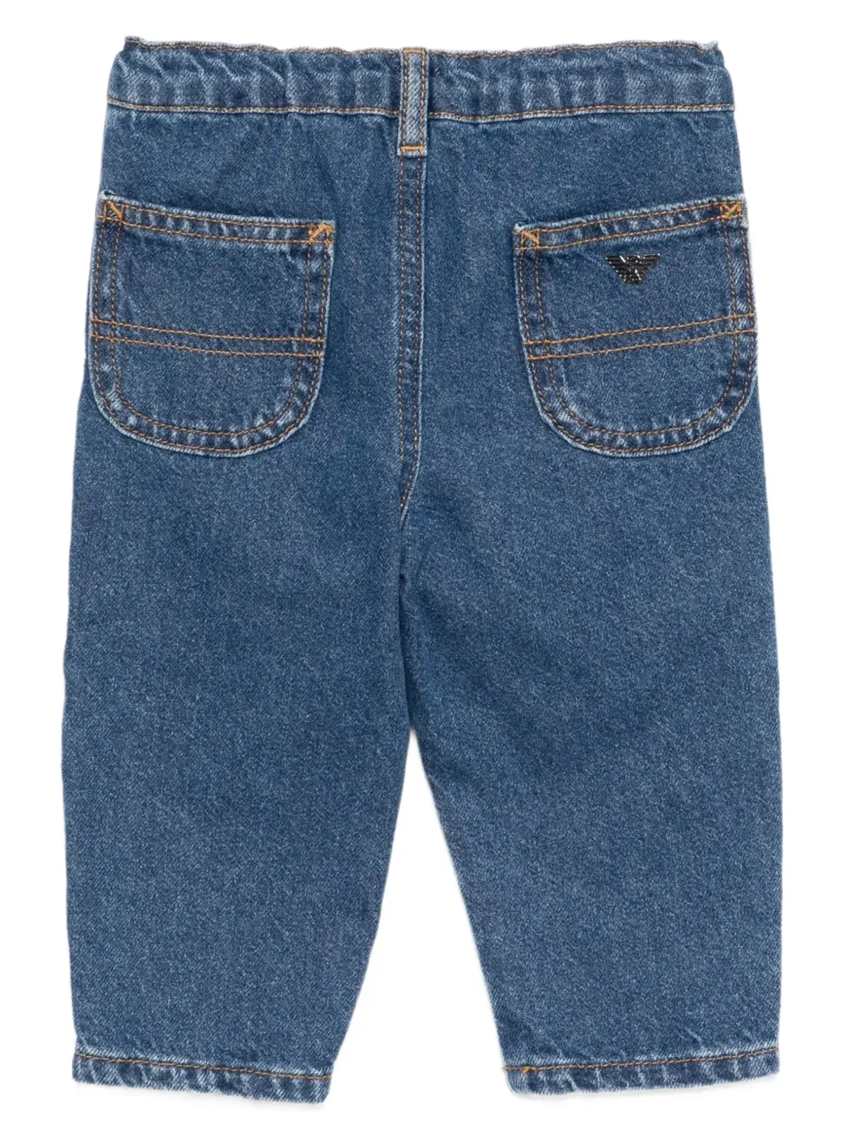 Emporio Armani Kids ロゴパッチジーンズ - 画像2