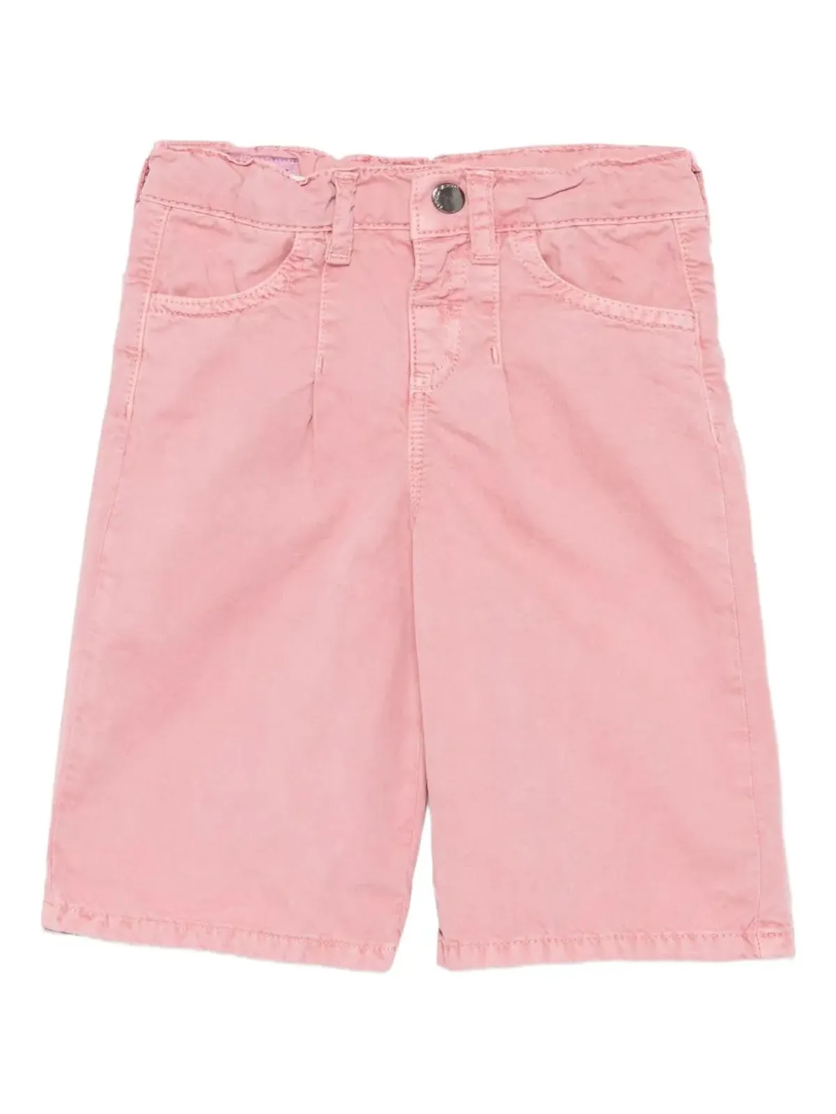 Emporio Armani Kids ロゴアップリケショーツ ピンク - 画像1