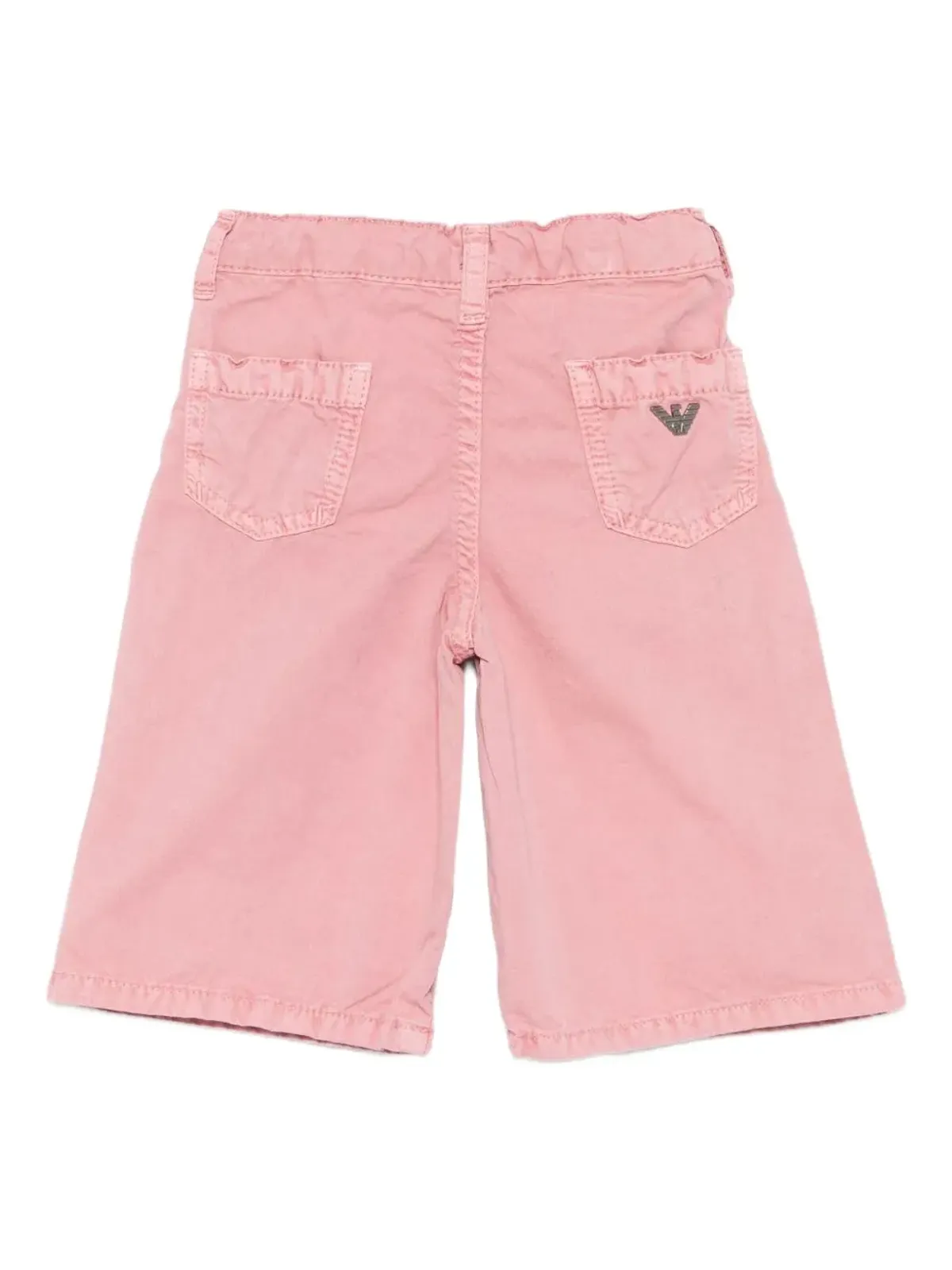 Emporio Armani Kids ロゴアップリケショーツ ピンク - 画像2